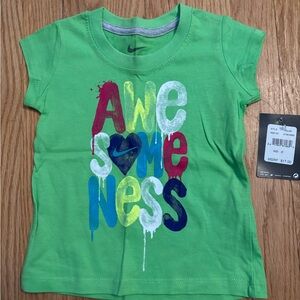 Nike  Little Girls ‘Awesomeness’ Graphic T-Shirt - Size 2T